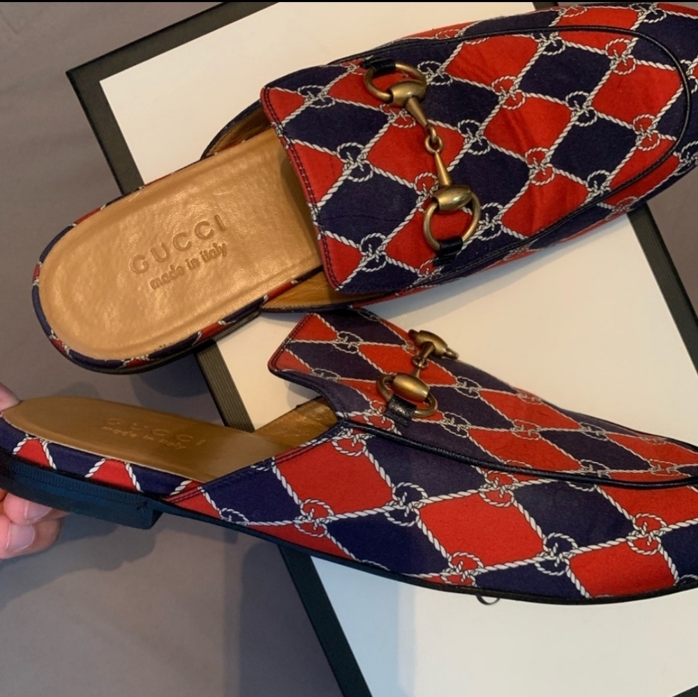 Gucci Princetown Slides Mules US 10 - Picture 4 of 5